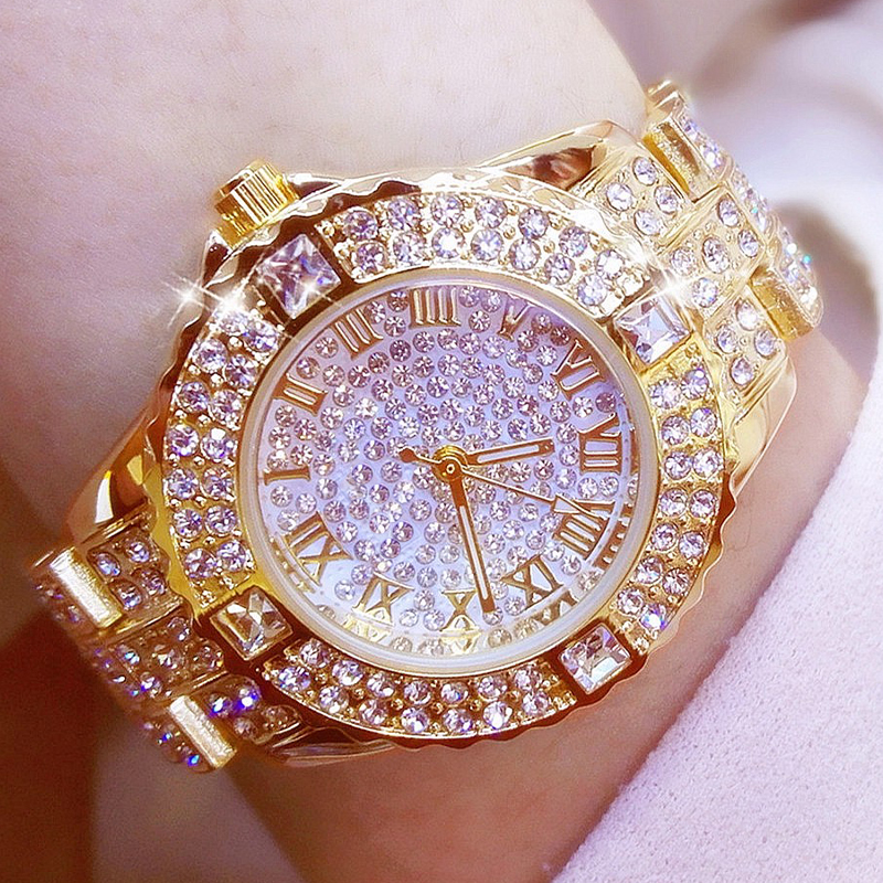 Jewels In Quartz Watches - Luxury Shiny Fine Zircon Quartz Watch