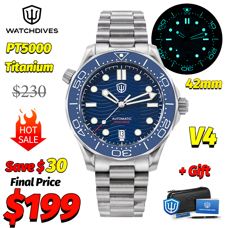 Jewellery Watch - Watchdives WD007 V4 007 NTTD Mechanical