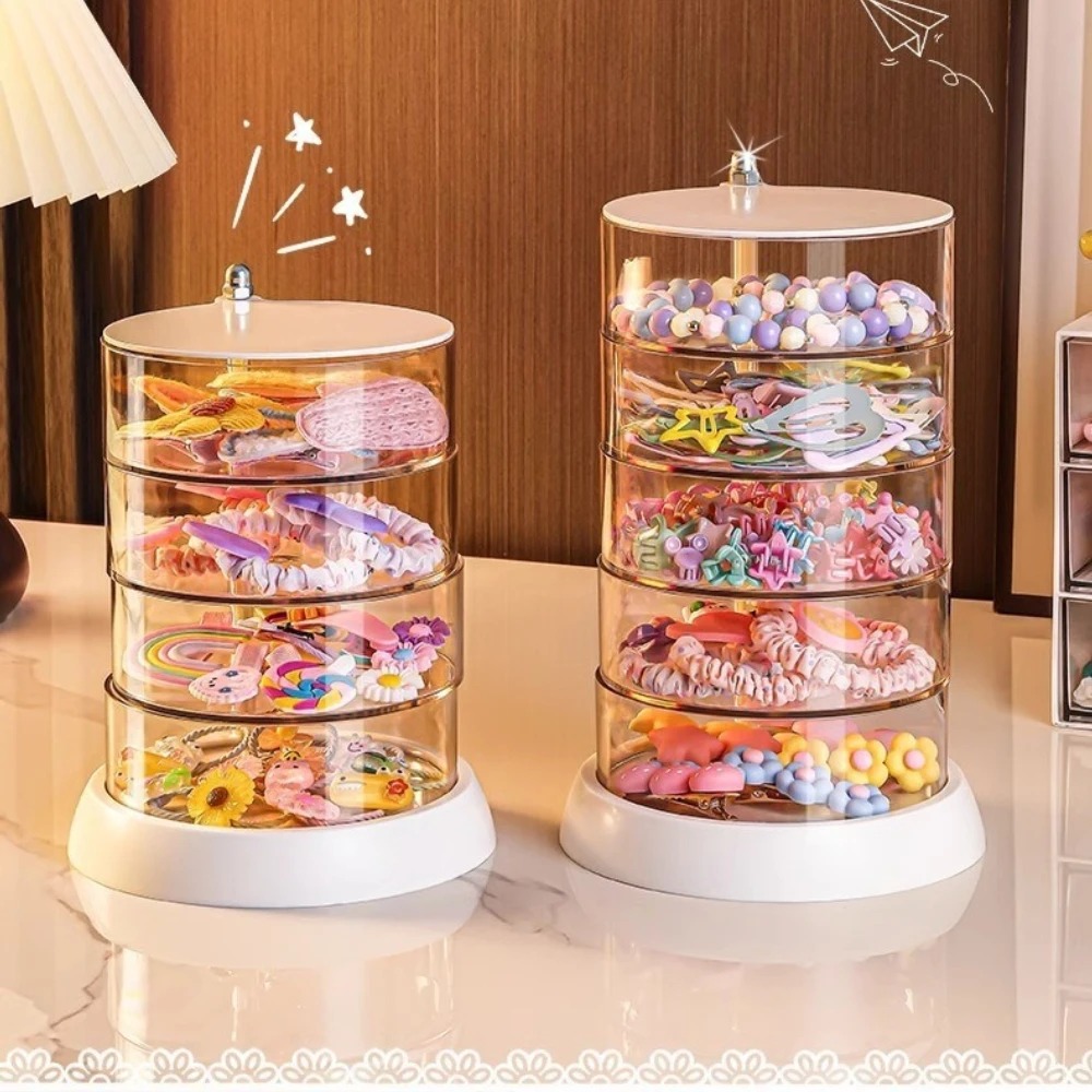 Jewelry & Watches Ltd - 360 Rotating Clear Hair Accessory Organizer