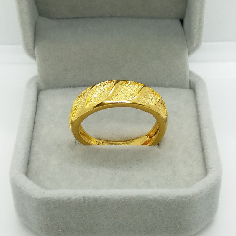 Gold Plated Ring - Classic Pure Plated Real 18k Yellow