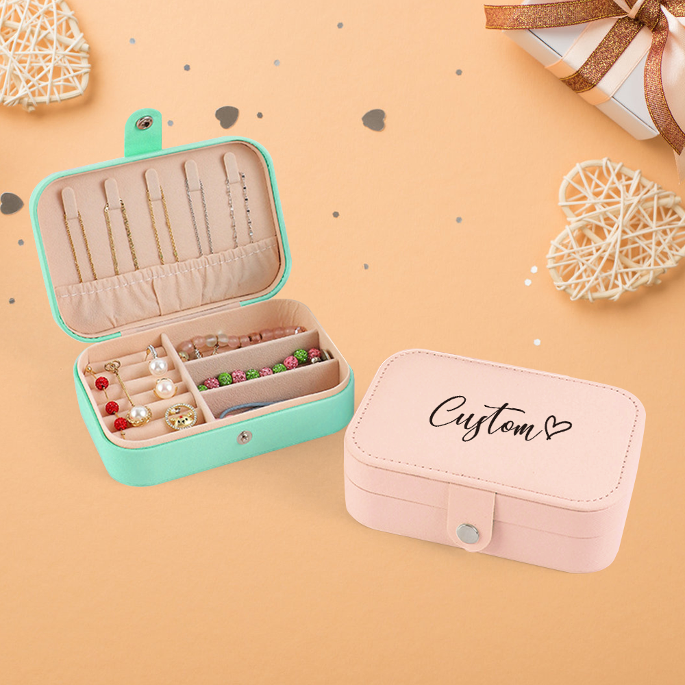 Jewelry & Watches Ltd - Personalized Customized Portable Button Jewelry Box