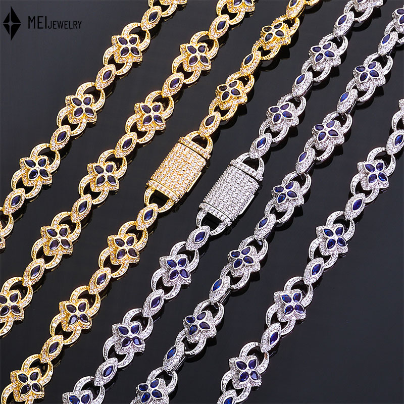 Hip Hop Chain Necklace - Hip hop Four Leaf Clover Necklace