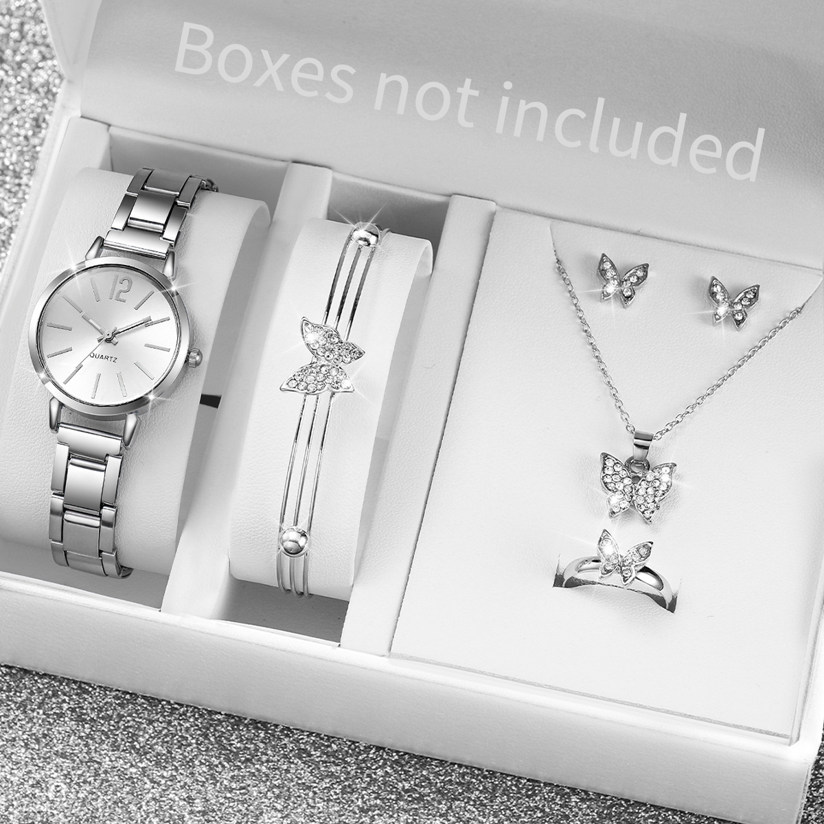 Jewelry Watches Silver - 6PCS Fashion Women's Quartz Watch Silver