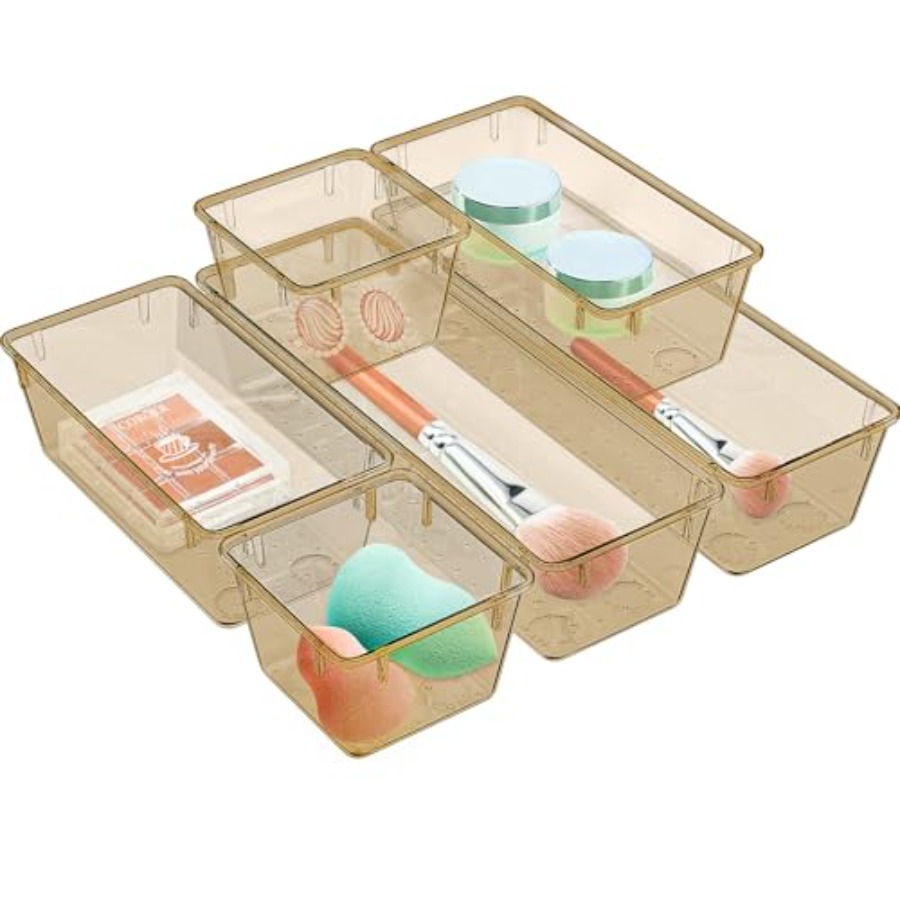 Jewelry & Watches Ltd - 6 Pack Drawer Organizer Set, Acrylic
