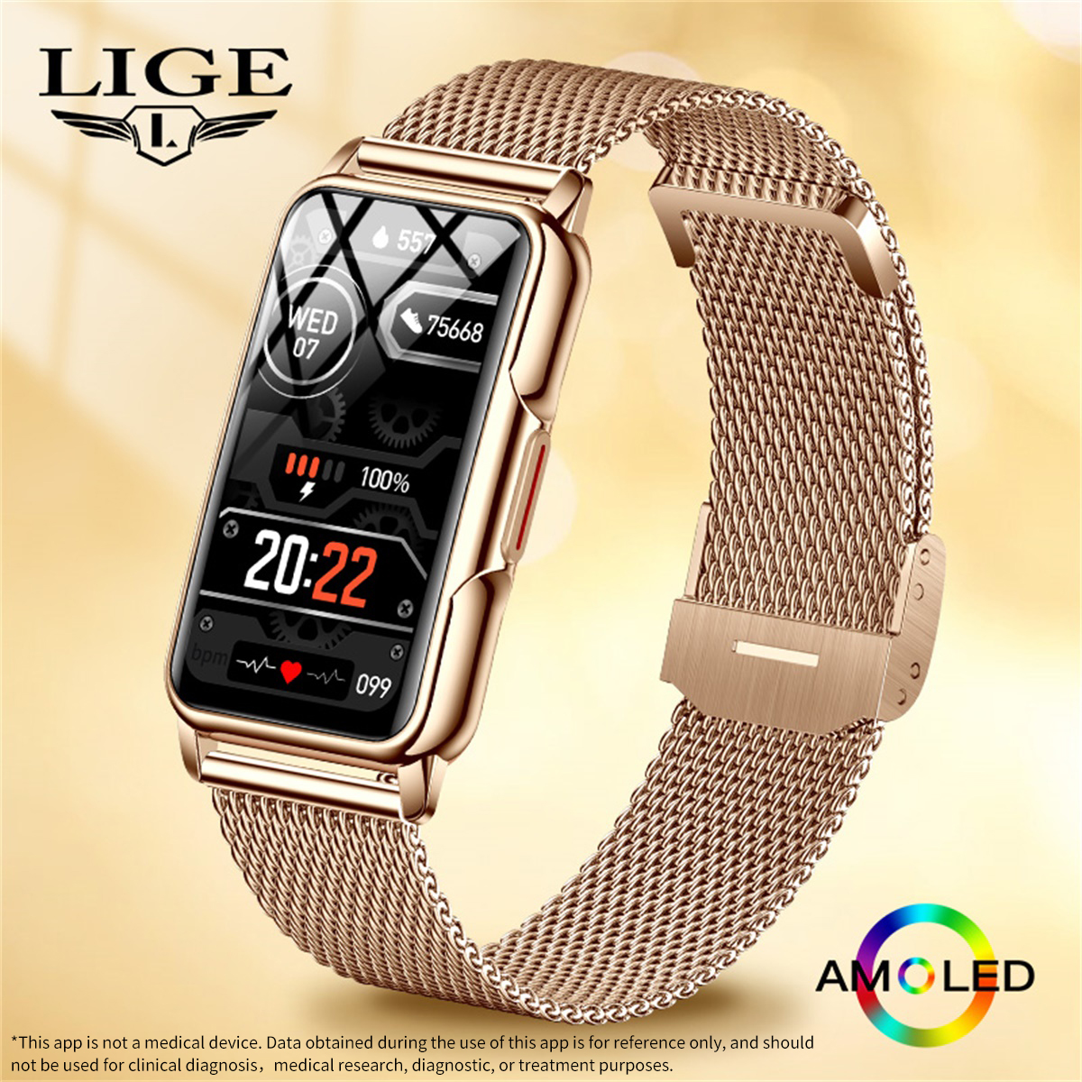 Jewellery Watch - LIGE Smart Watch Men Women Fitness
