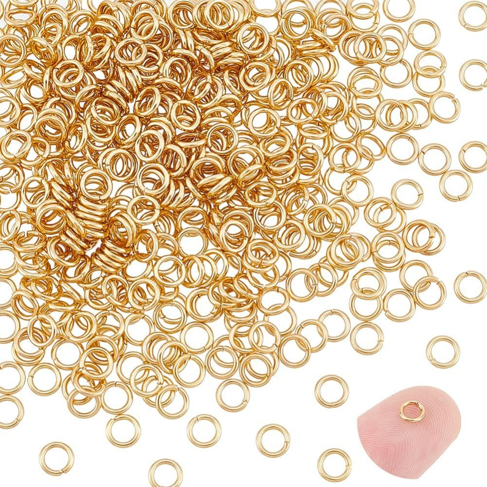 About 500pcs 4mm Gold Jump Rin - Gold Plated Ring recensione e prezzo
