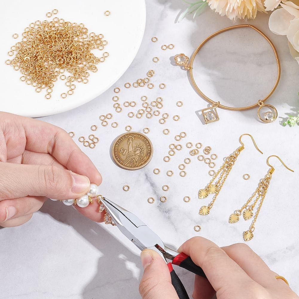 About 500pcs 4mm Gold Jump Rin - Gold Plated Ring recensione e prezzo