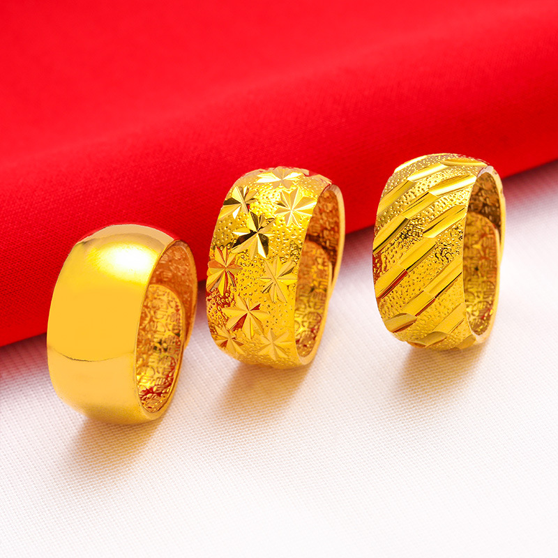 Male Wide 12mm Large Ring Open - Gold Plated Ring recensione e prezzo