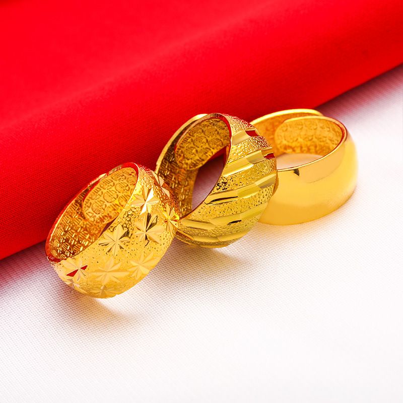 Male Wide 12mm Large Ring Open - Gold Plated Ring recensione e prezzo