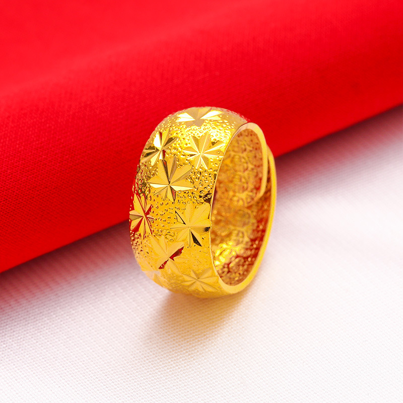Male Wide 12mm Large Ring Open - Gold Plated Ring recensione e prezzo