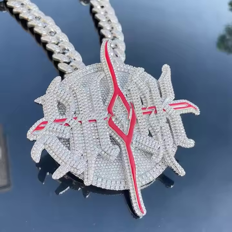 Custom White Gold Plating Ster - Hip Hop Chain Necklace recensione e prezzo