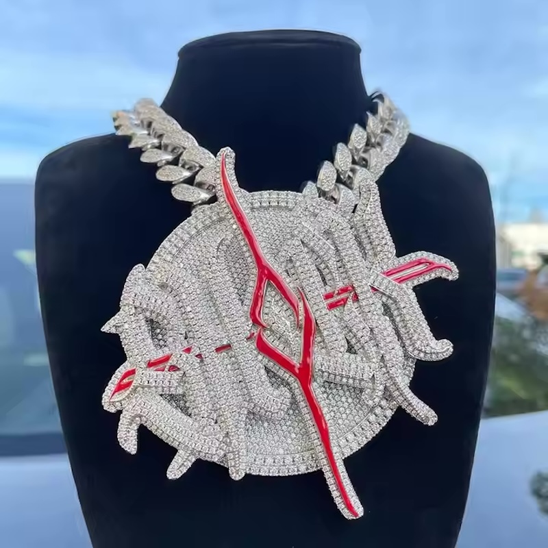 Custom White Gold Plating Ster - Hip Hop Chain Necklace recensione e prezzo