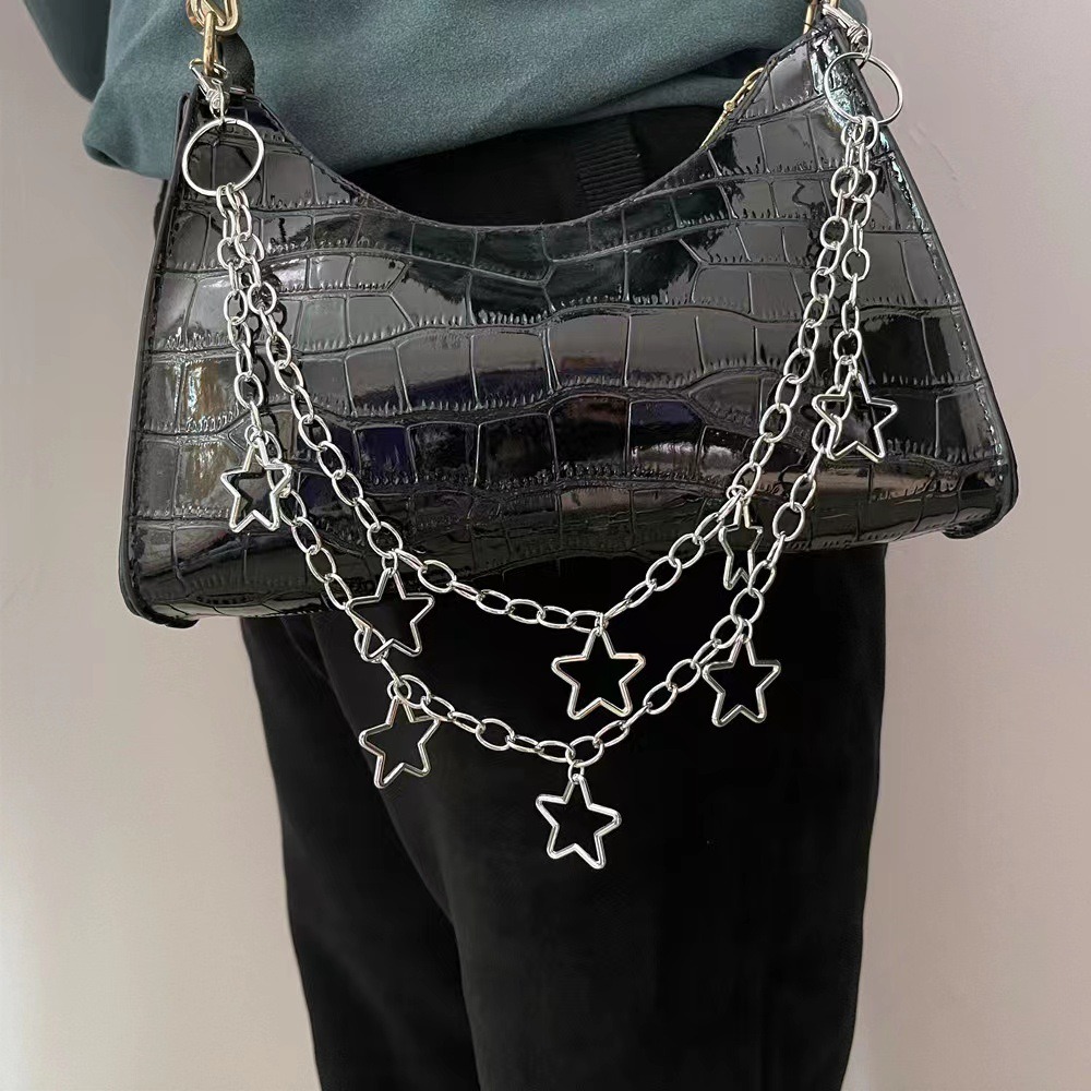 Punk Star Double Layer Waist C - Hip Hop Chain Necklace recensione e prezzo