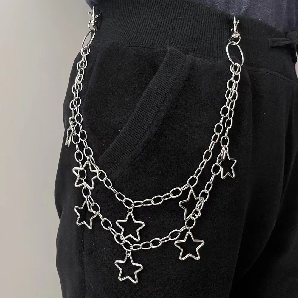Punk Star Double Layer Waist C - Hip Hop Chain Necklace recensione e prezzo