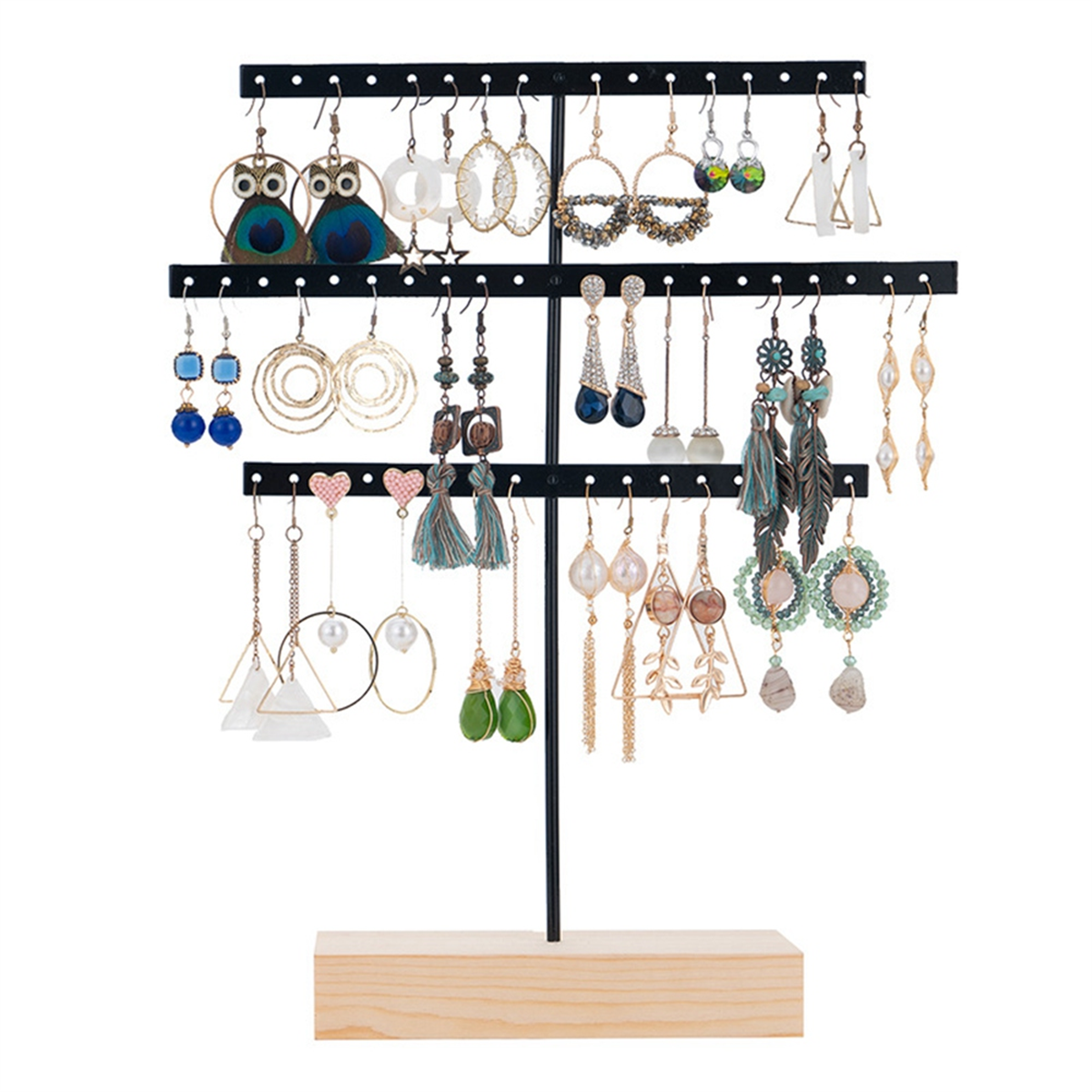 ABQR Black 3-Layer Simple Earr - Jewelry & Watches Ltd recensione e prezzo