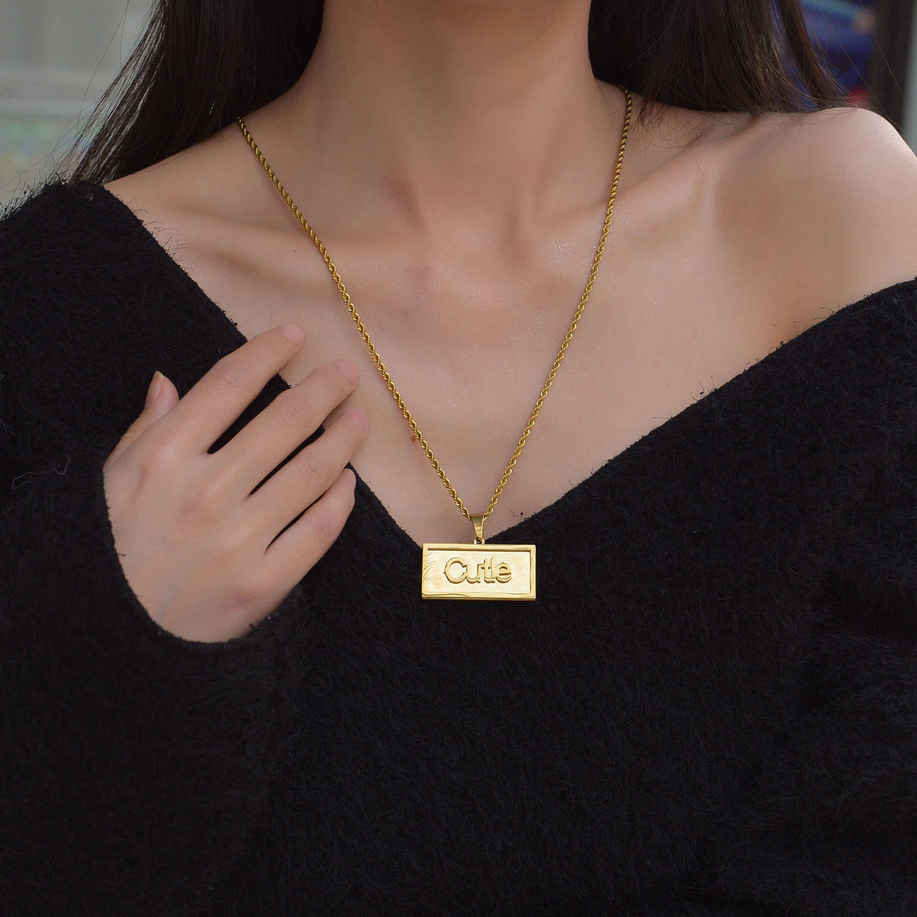 Custom Name Hip Hop Necklace f - Hip Hop Chain Necklace recensione e prezzo