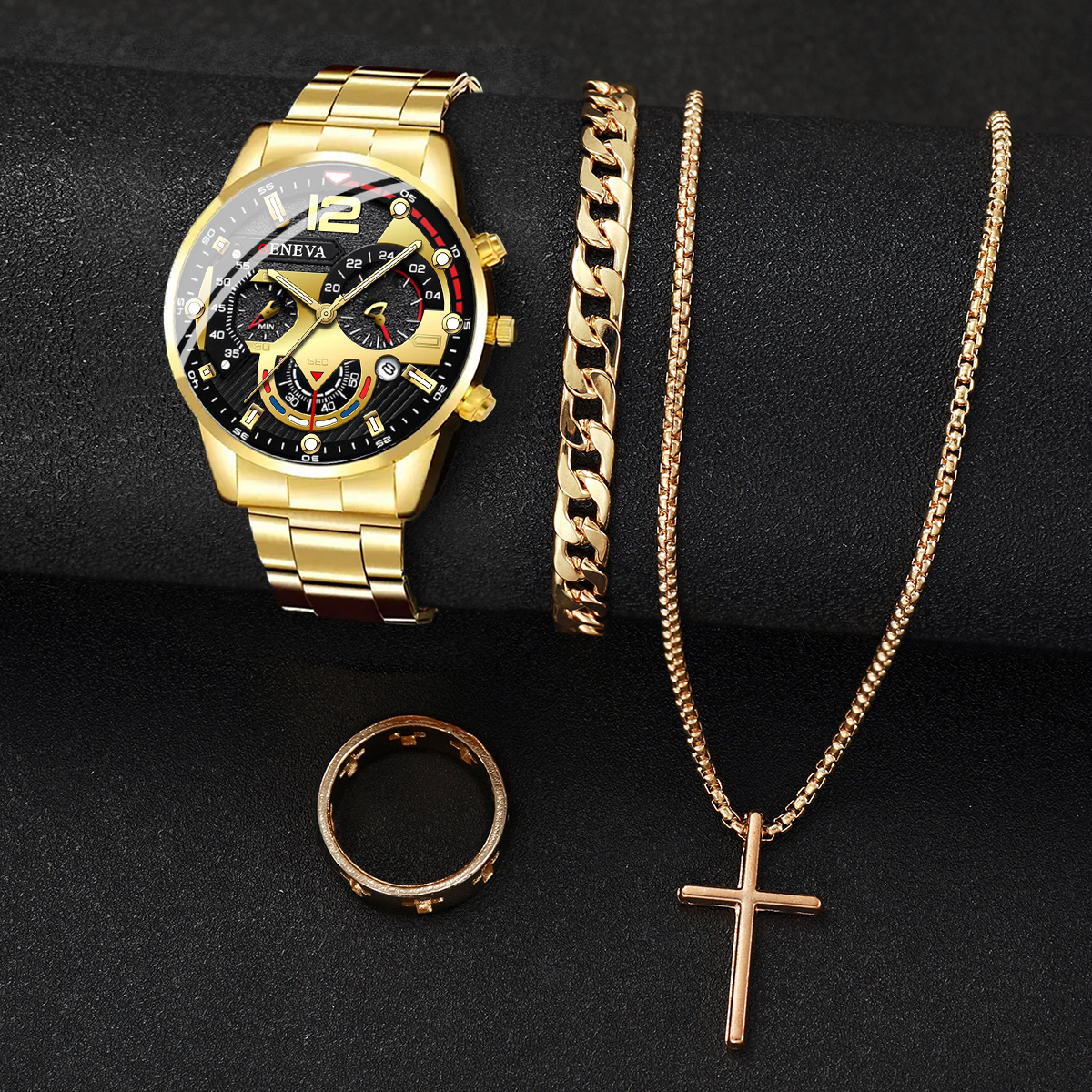 4pcs/set Fashion Men's Watches - Jewelry Watches Silver recensione e prezzo