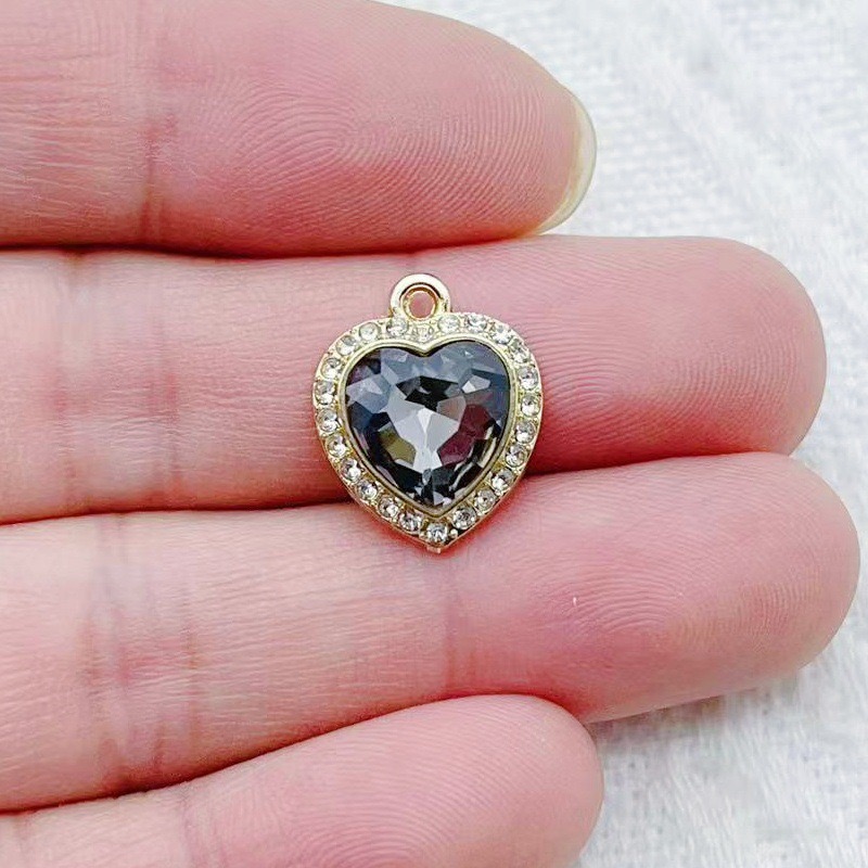10pcs heart-shaped inlaid colo - Jewelry & Watches Ltd recensione e prezzo
