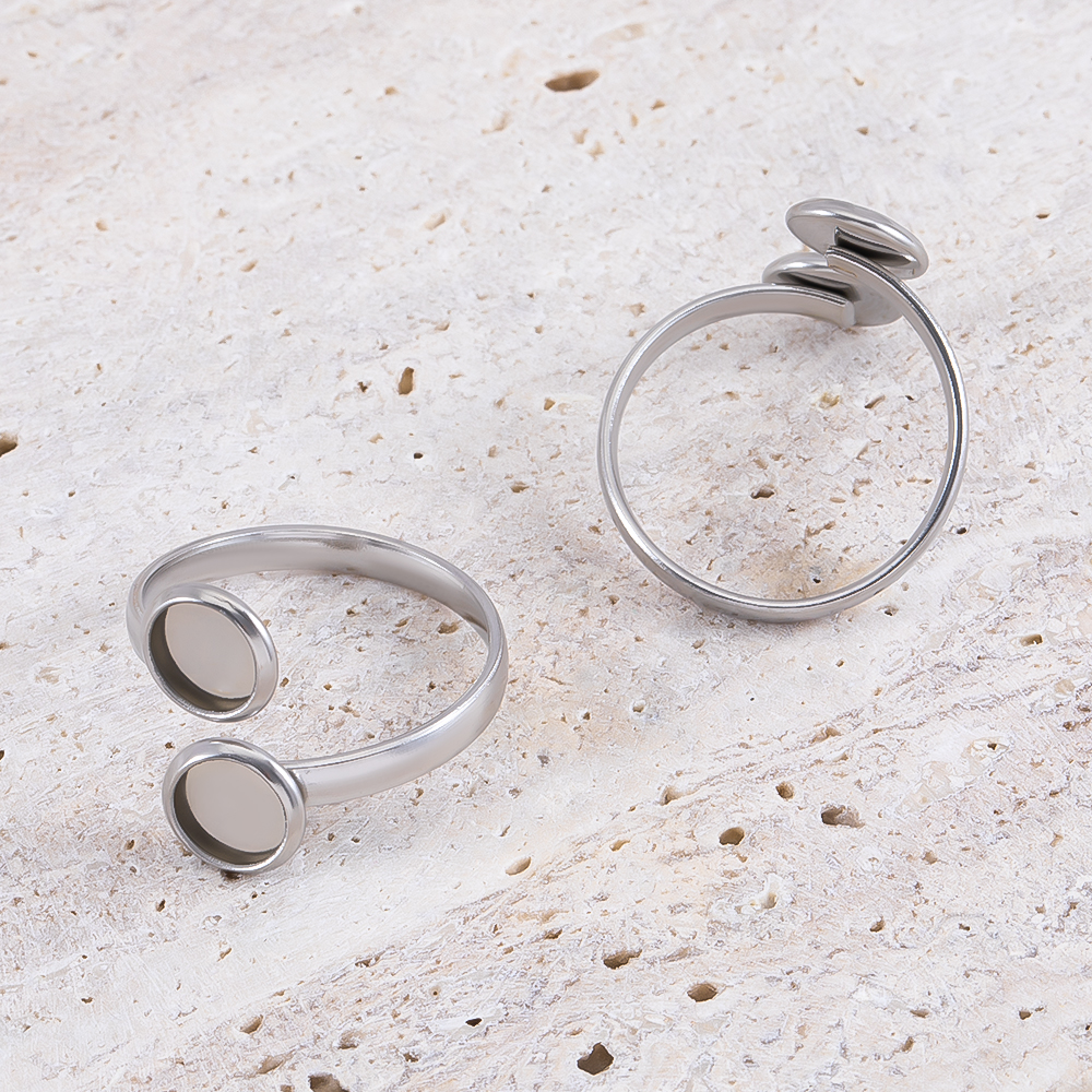 5pcs Stainless Steel Adjustabl - Gold Plated Ring recensione e prezzo