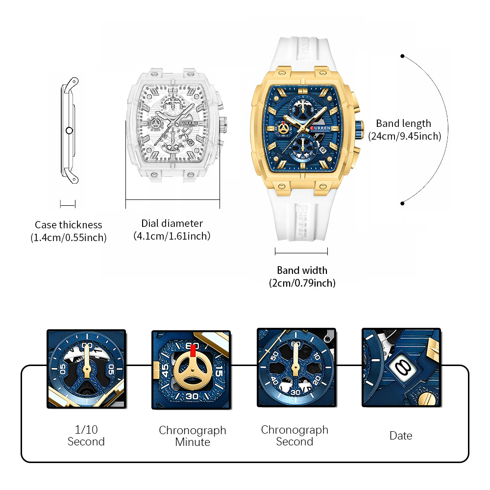 CURREN Luxury Vintage Watch fo - Jewellery Watch recensione e prezzo