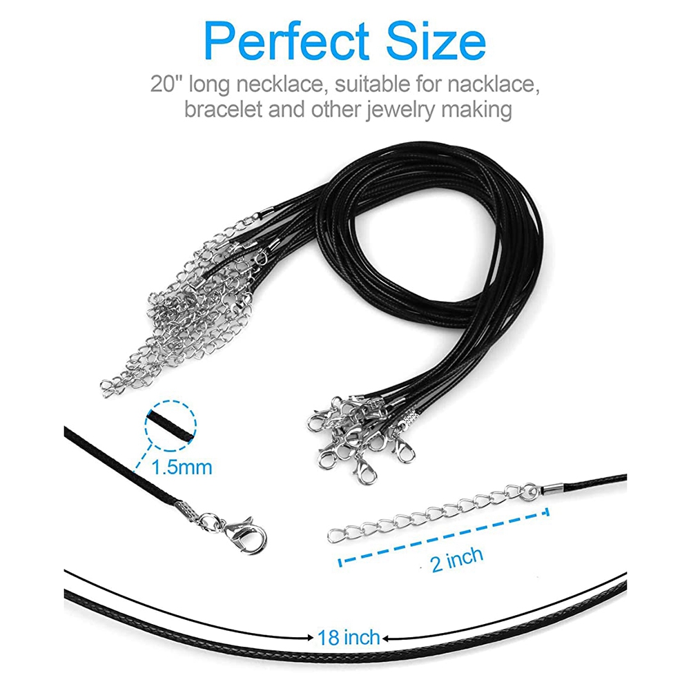 ABQR 24PCS Cord Necklace, 20 i - Jewelry & Watches Ltd recensione e prezzo