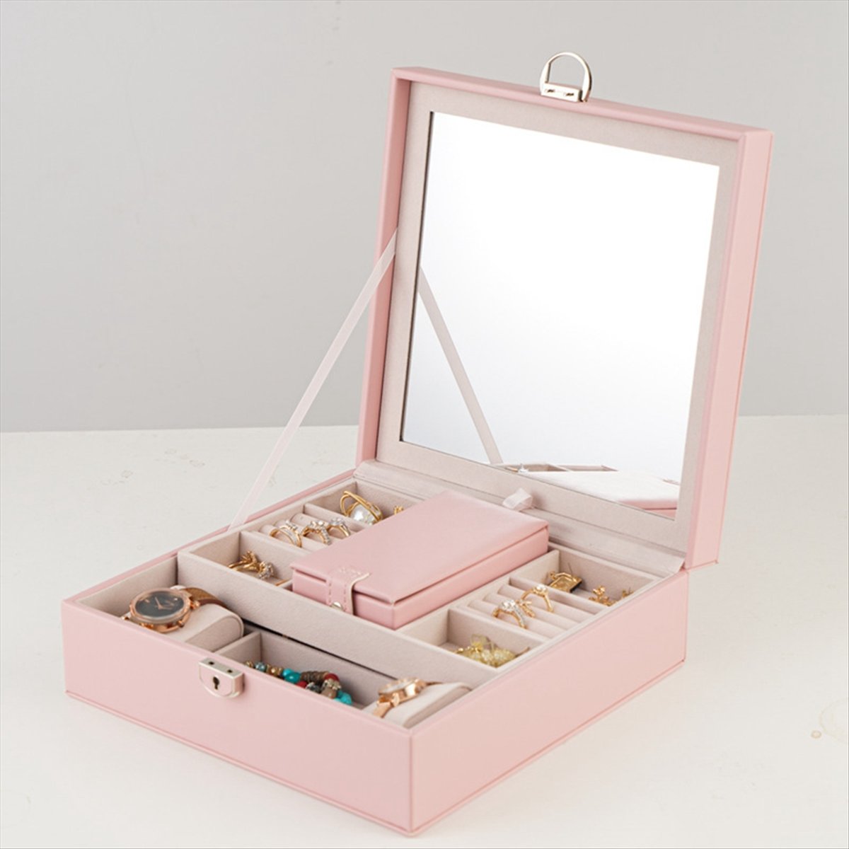 ABQR Girly Pink Jewelry Box Je - Jewelry & Watches Ltd recensione e prezzo