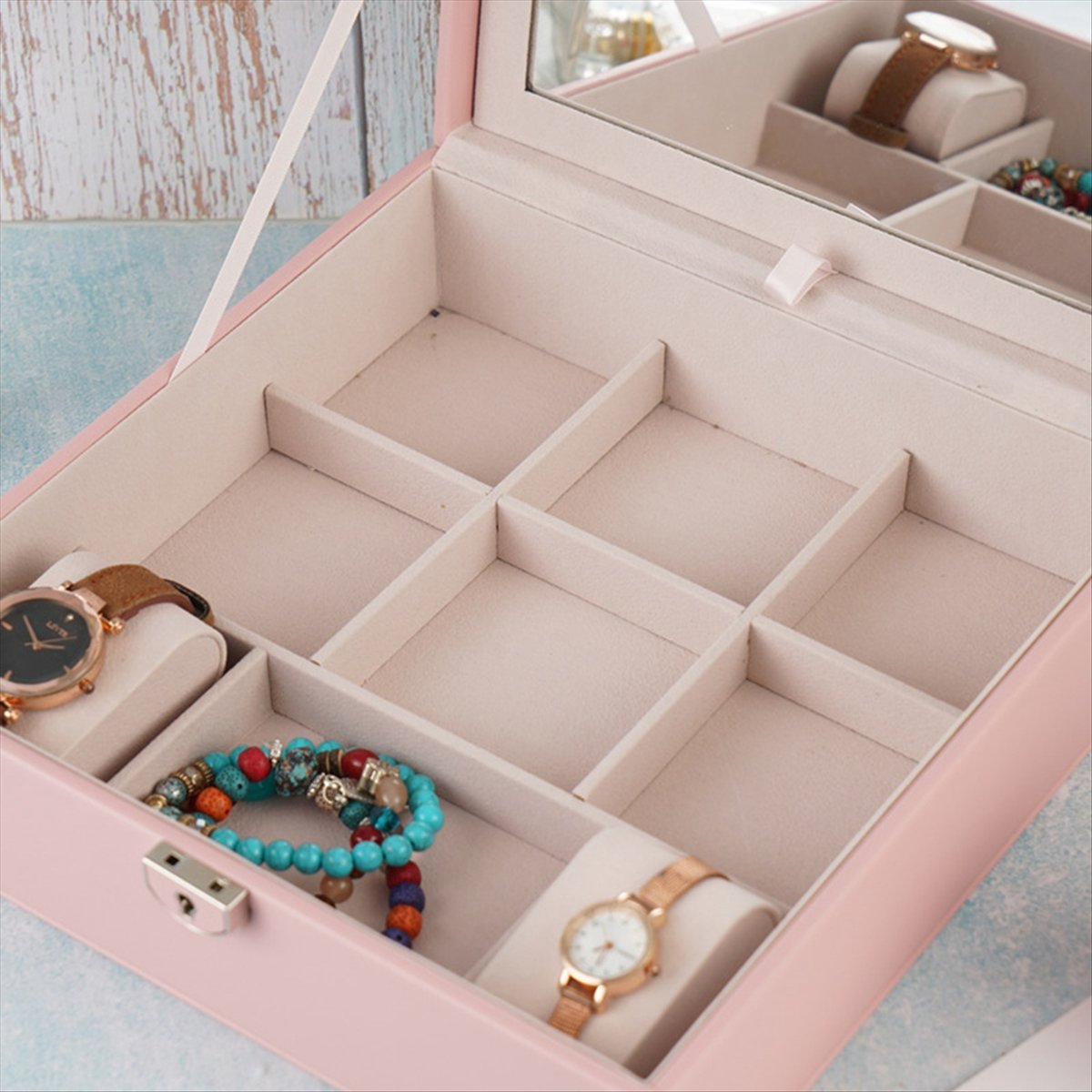 ABQR Girly Pink Jewelry Box Je - Jewelry & Watches Ltd recensione e prezzo
