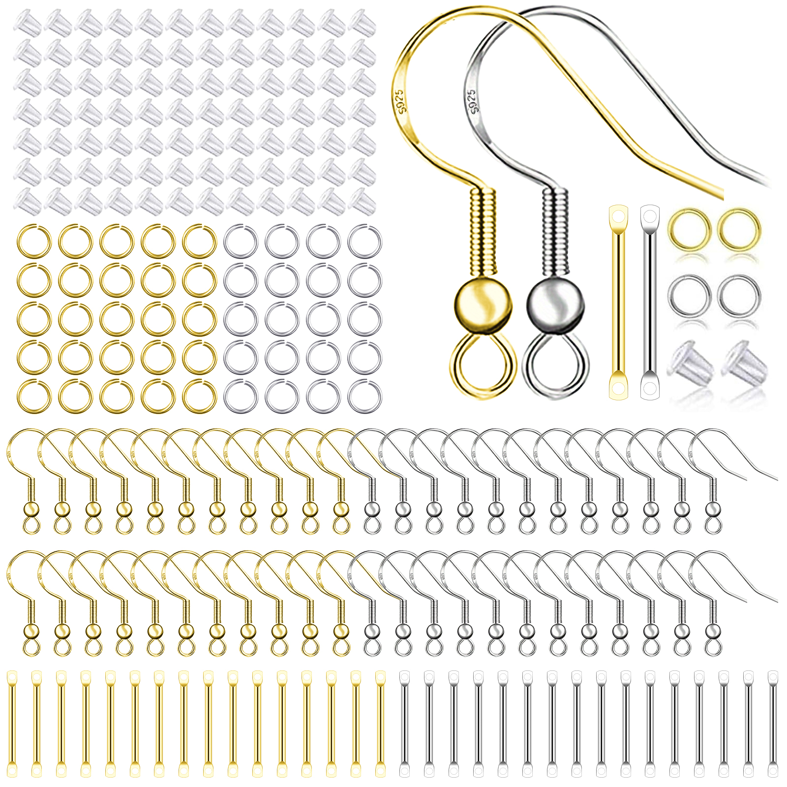 925 Silver/Gold Plated Earring - Gold Plated Ring recensione e prezzo