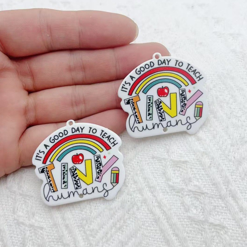 10pcs Teacher's Day Acrylic Do - Jewelry & Watches Ltd recensione e prezzo