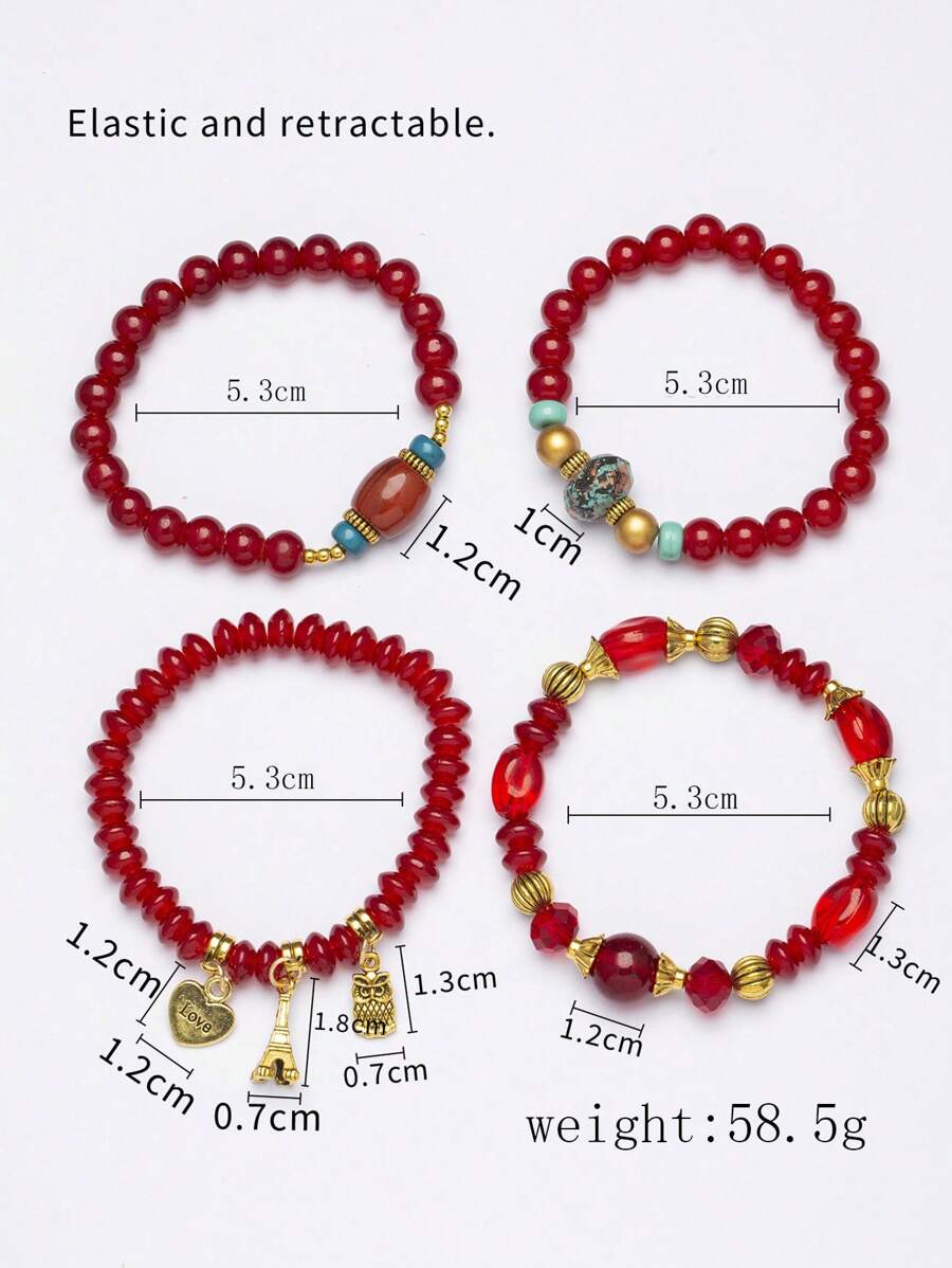 1 Set Of 4pcs Boho Style Decor - Jewelry & Watches Ltd recensione e prezzo