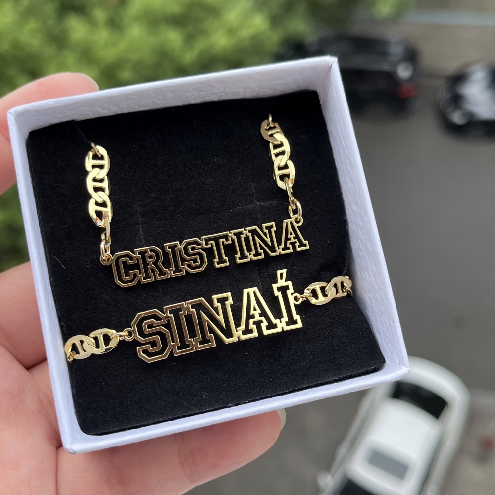 DUOYING Custom Name Hollow Nec - Hip Hop Chain Necklace recensione e prezzo