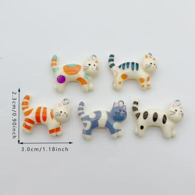 10pcs resin cartoon cat animal - Jewelry & Watches Ltd recensione e prezzo