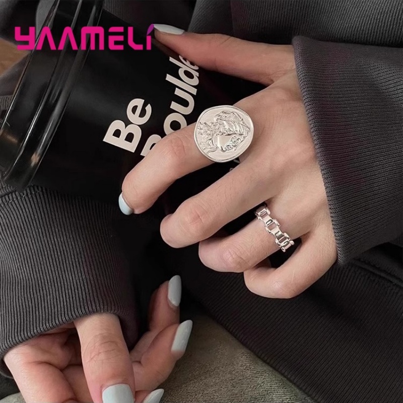 925 Silver  Watch Chain Rings  - Jewelry Watches Silver recensione e prezzo