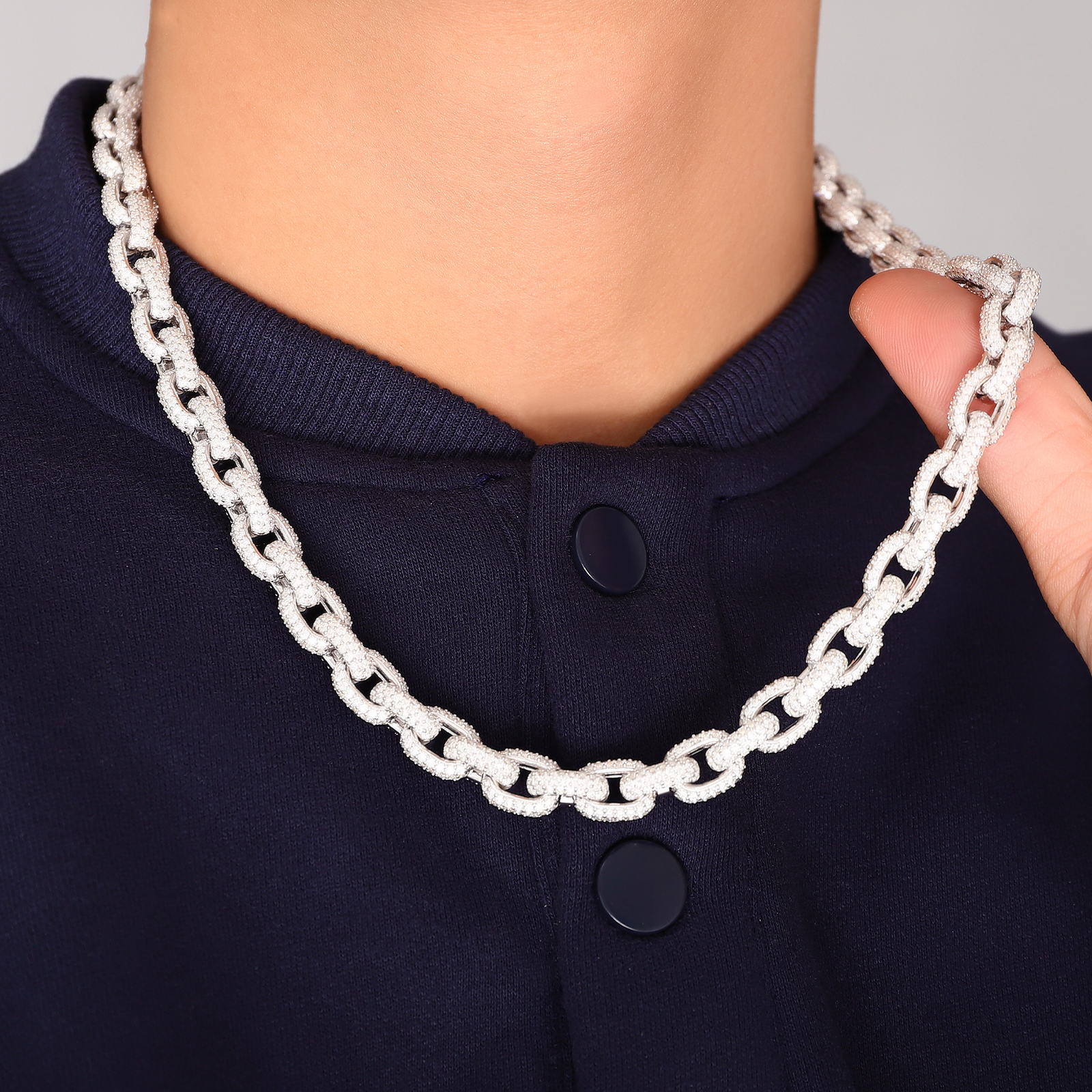 Provence 925 Sterling Silver C - Hip Hop Chain Necklace recensione e prezzo
