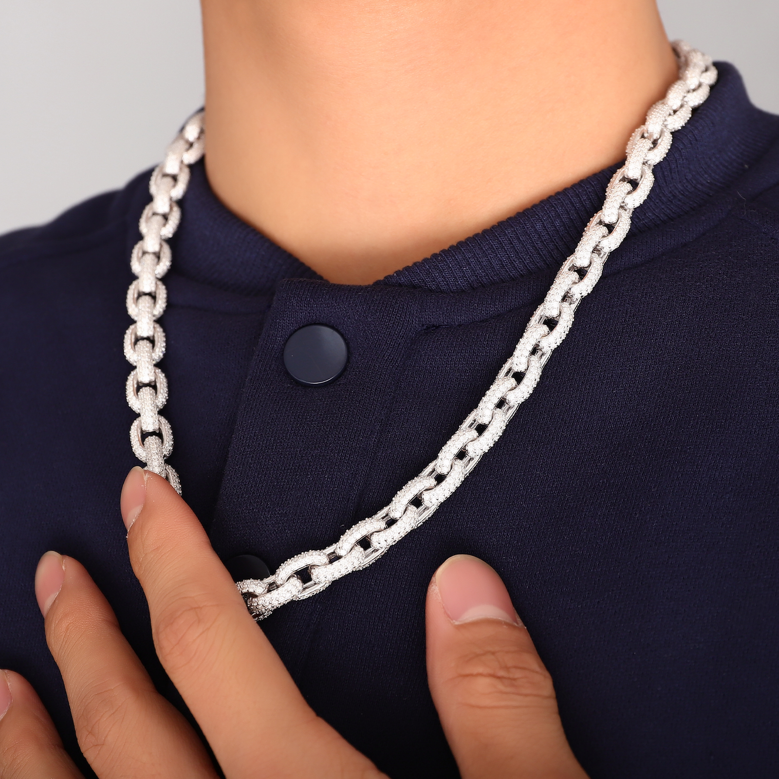 Provence 925 Sterling Silver C - Hip Hop Chain Necklace recensione e prezzo