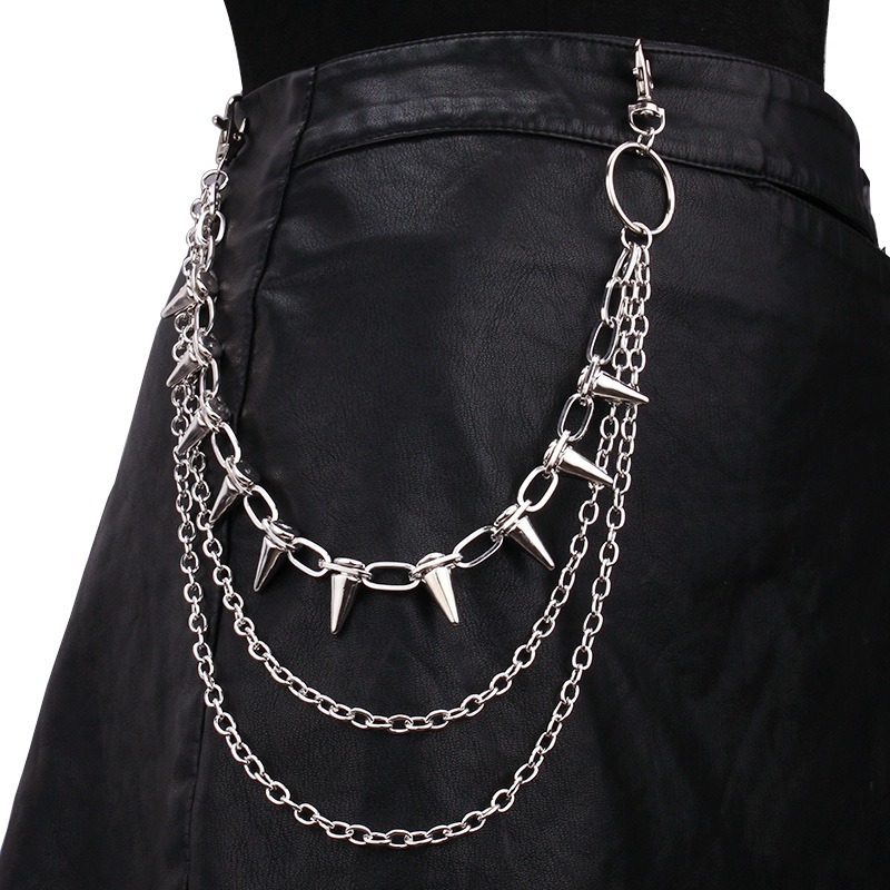 Hip Hop Punk Rock Metal Pants  - Hip Hop Chain Necklace recensione e prezzo