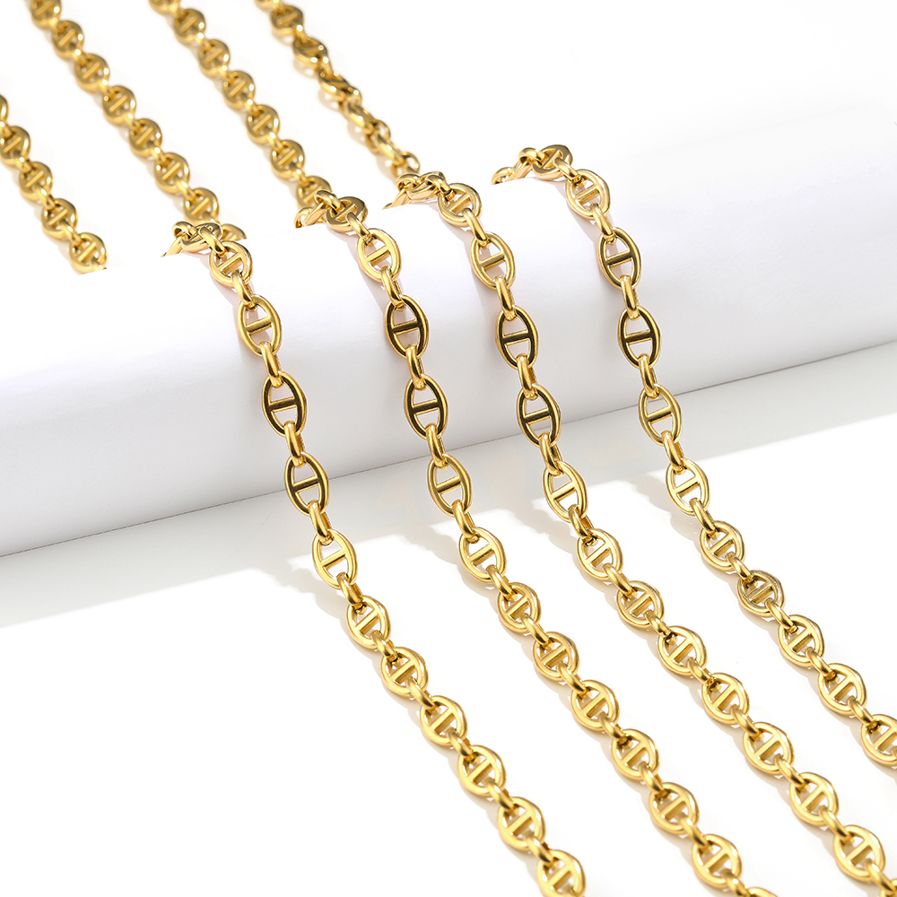 1 Meter Stainless Steel Coffee - Hip Hop Chain Necklace recensione e prezzo