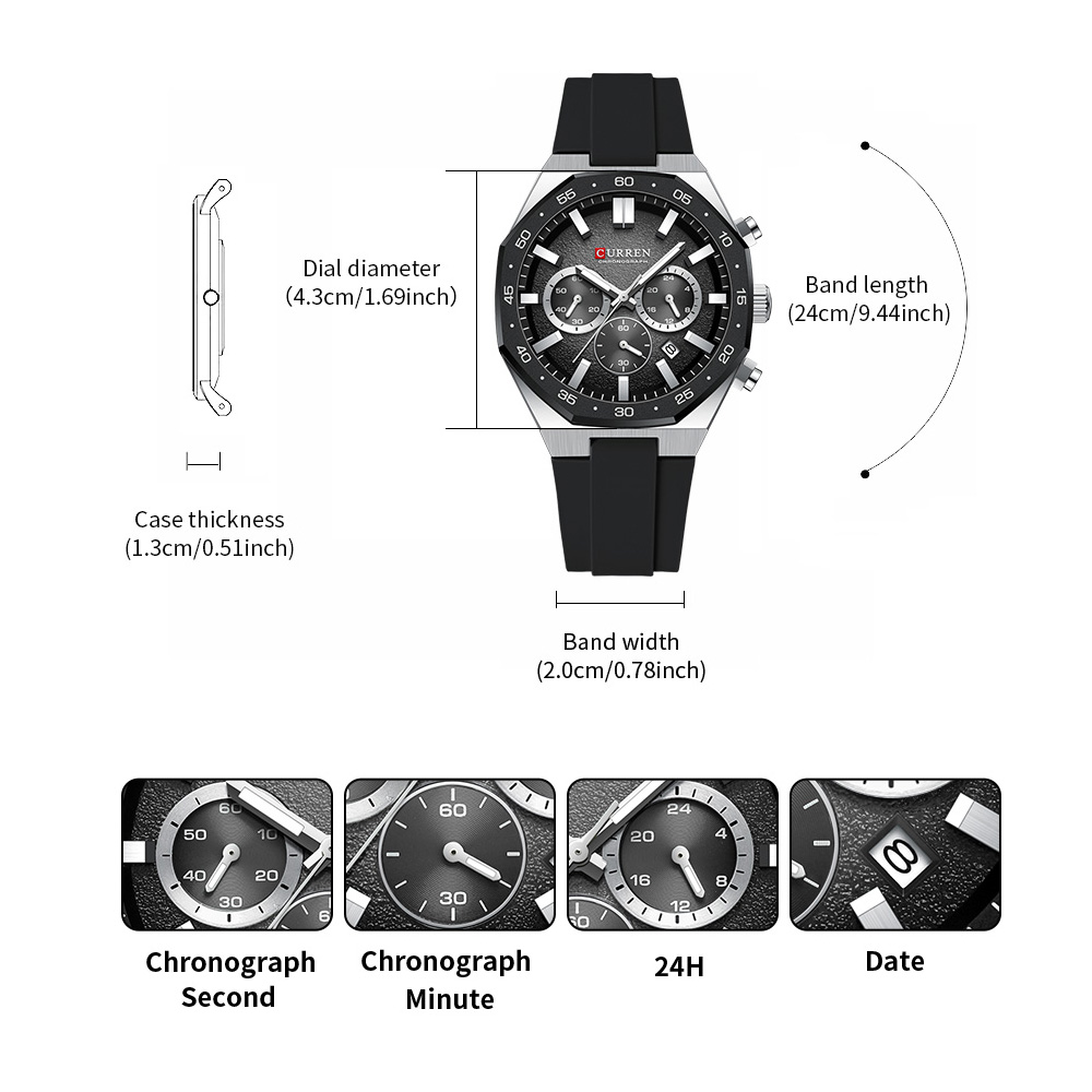 CURREN Fashion Casual Men Spor - Jewellery Watch recensione e prezzo