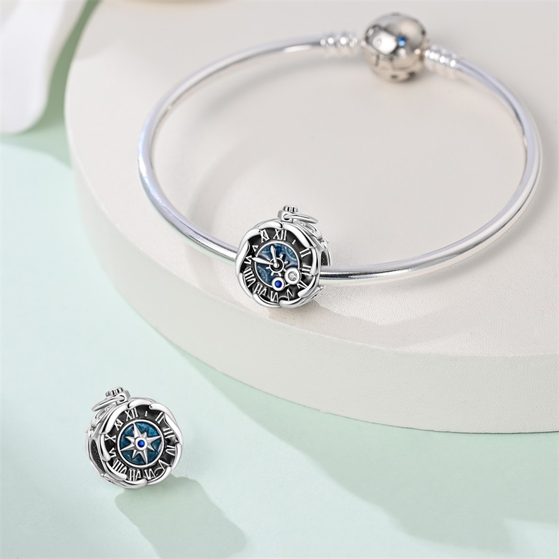 925 Sterling Silver Charms Bea - Jewelry Watches Silver recensione e prezzo