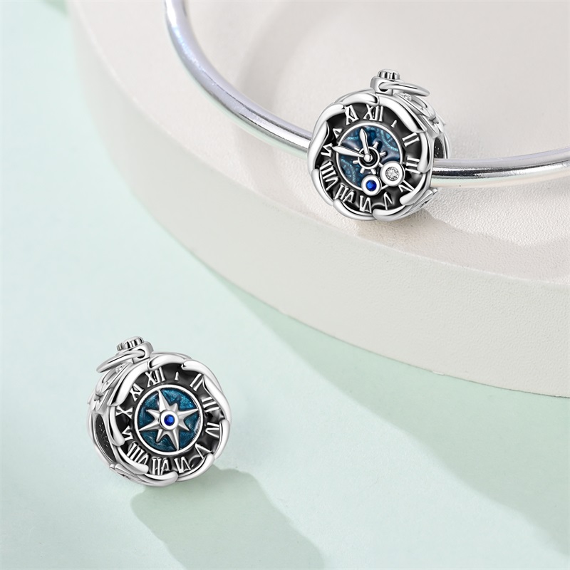 925 Sterling Silver Charms Bea - Jewelry Watches Silver recensione e prezzo
