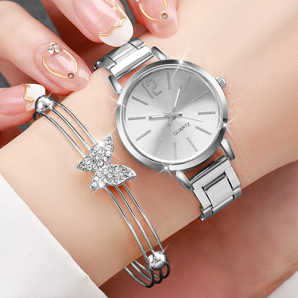 6PCS Fashion Women's Quartz  W - Jewelry Watches Silver recensione e prezzo
