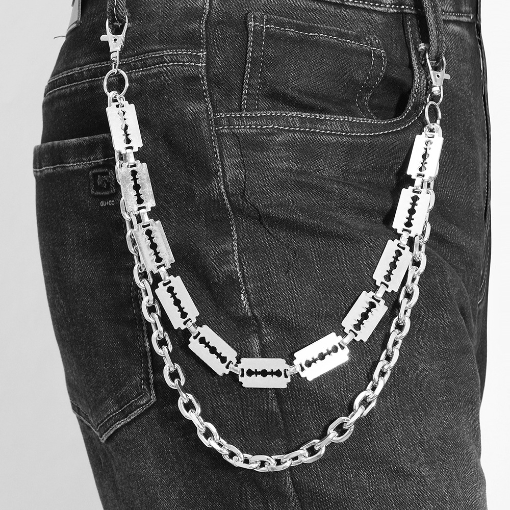 Punk Metal Chain Keychains for - Hip Hop Chain Necklace recensione e prezzo
