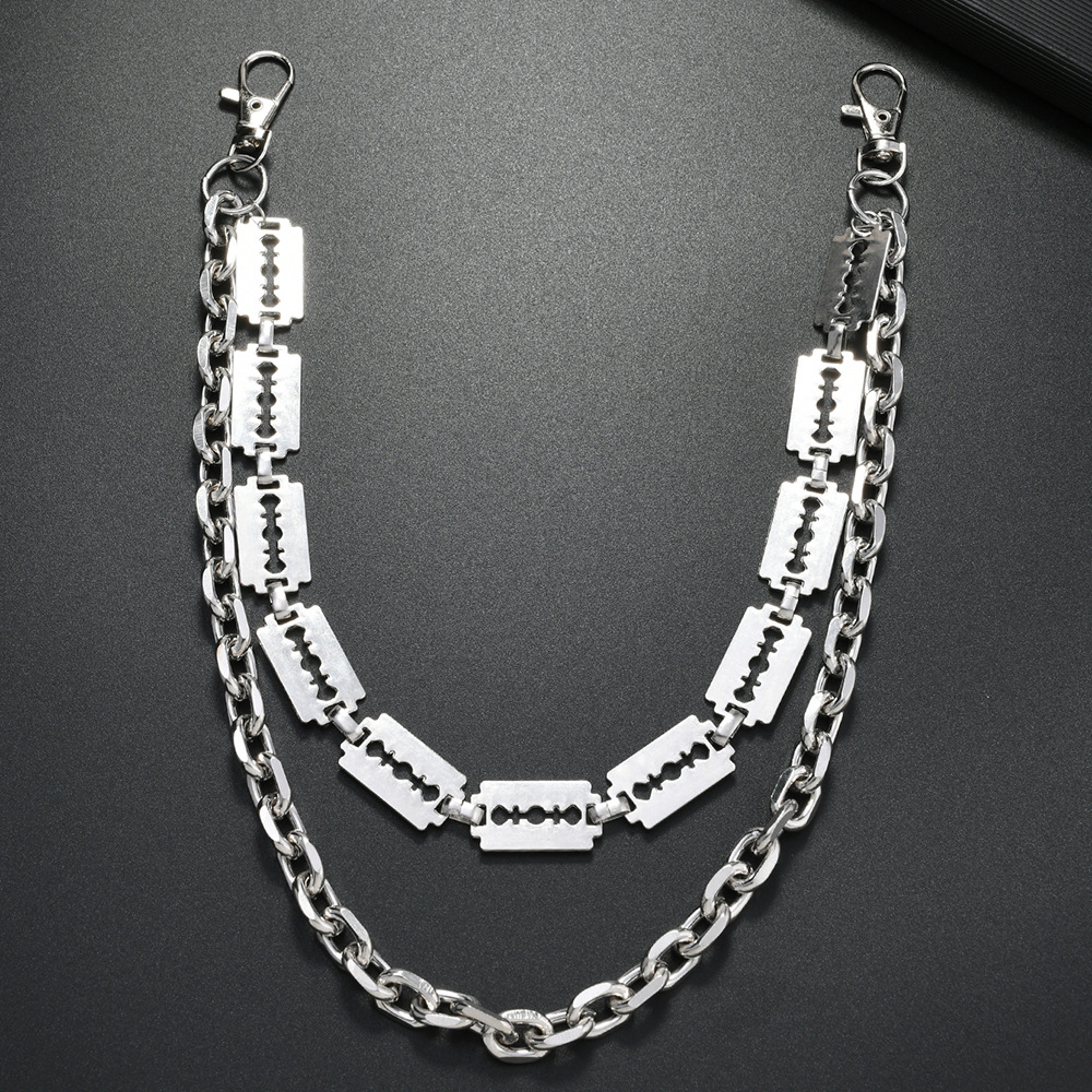 Punk Metal Chain Keychains for - Hip Hop Chain Necklace recensione e prezzo