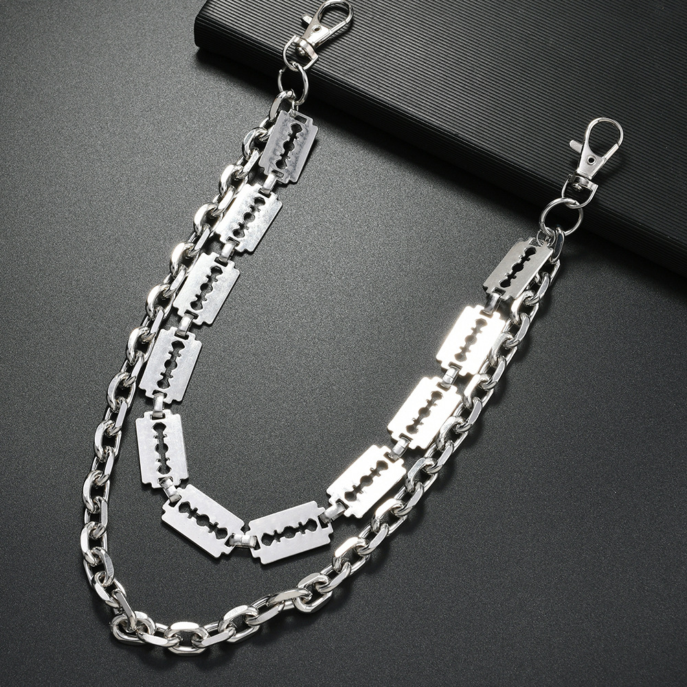 Punk Metal Chain Keychains for - Hip Hop Chain Necklace recensione e prezzo