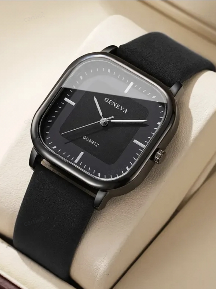 No gift box; men's leather str - Jewellery Watch recensione e prezzo