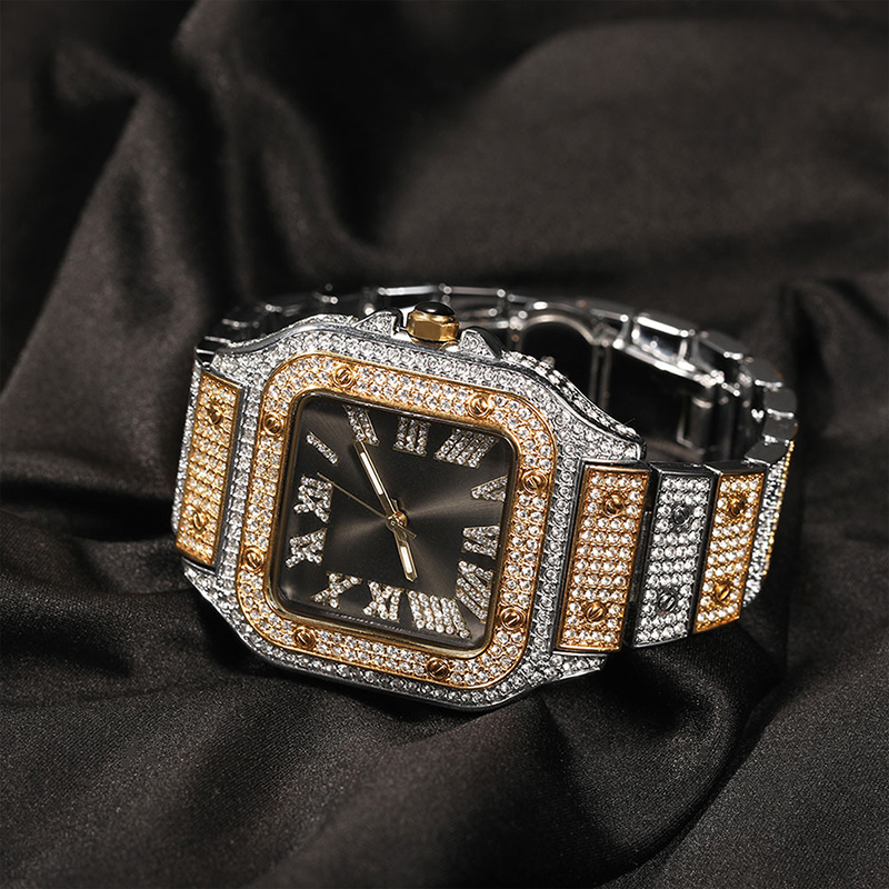 Hip Hop Luxury Quartz Wrist Wa - Jewelry Watches Silver recensione e prezzo