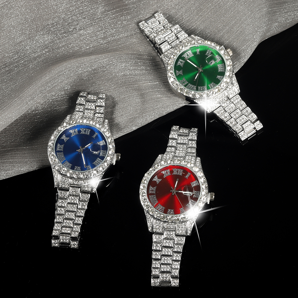 New Punk Men Watch Iced Out Di - Jewelry Watches Silver recensione e prezzo